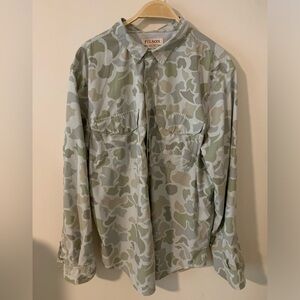 Filson Twin Lakes Sport Shirt, XL, Light Shrub Camo